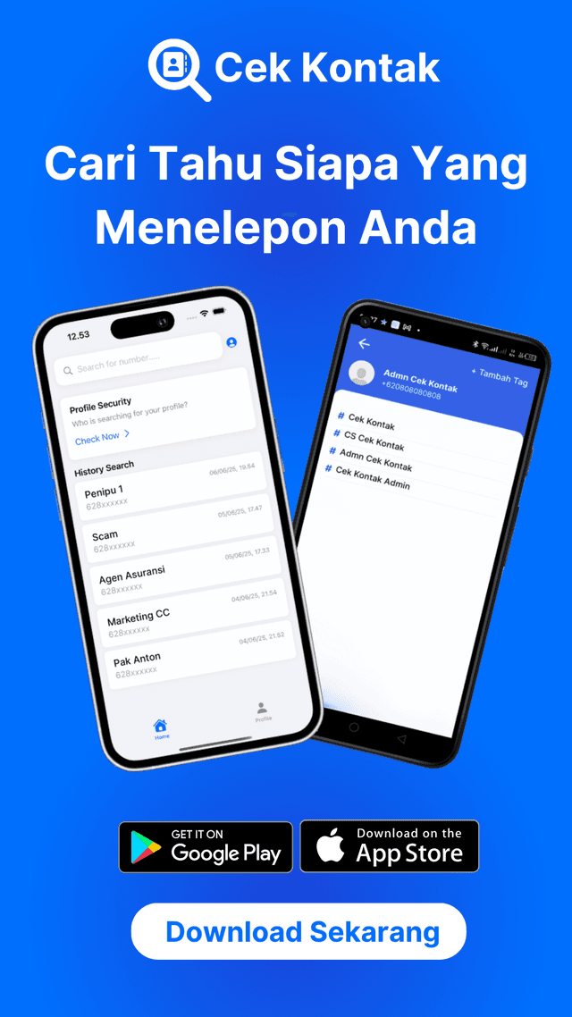 Cek Kontak - Phone Number Identifier screenshot 1