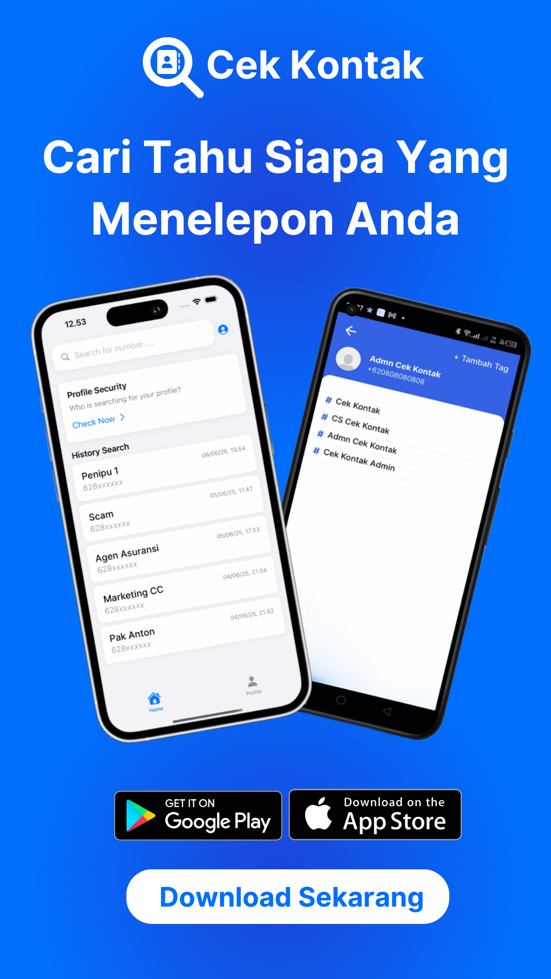 Cek Kontak - Phone Number Identifier screenshot 1